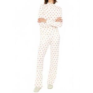 NEW KULE women's multi heart jan leggings in cream